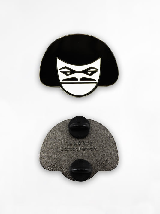 Metalocalypse Enamel Pin - Murderface by Titmouse Front and Back View