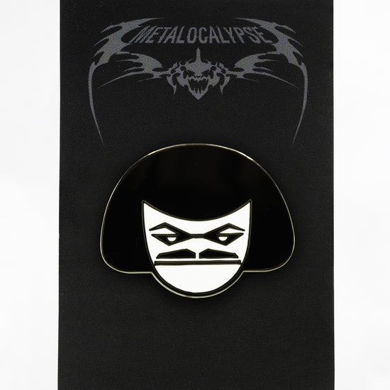 Metalocalypse Enamel Pin - Murderface by Titmouse on backing card