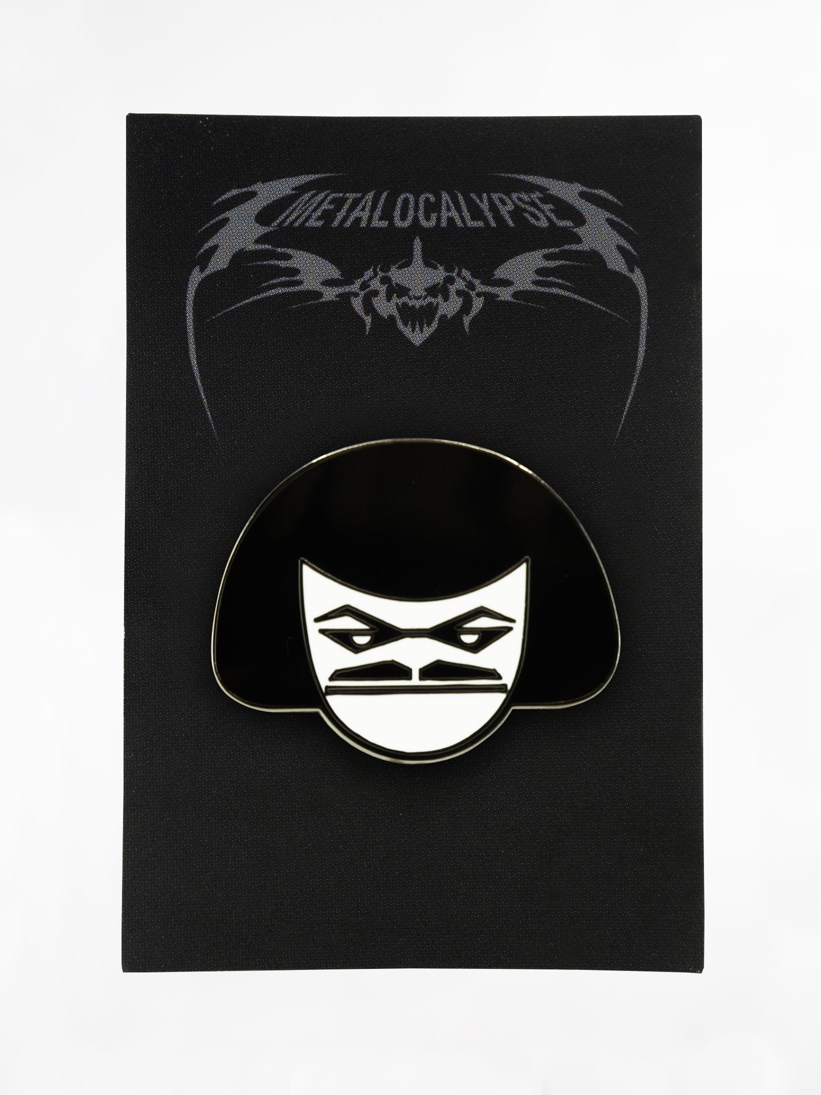 Metalocalypse Enamel Pin - Murderface by Titmouse on backing card