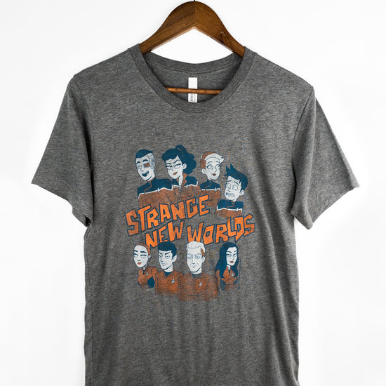 LD x Strange New Worlds: Those Old Scientists - Crossover Tee by Titmouse Front View