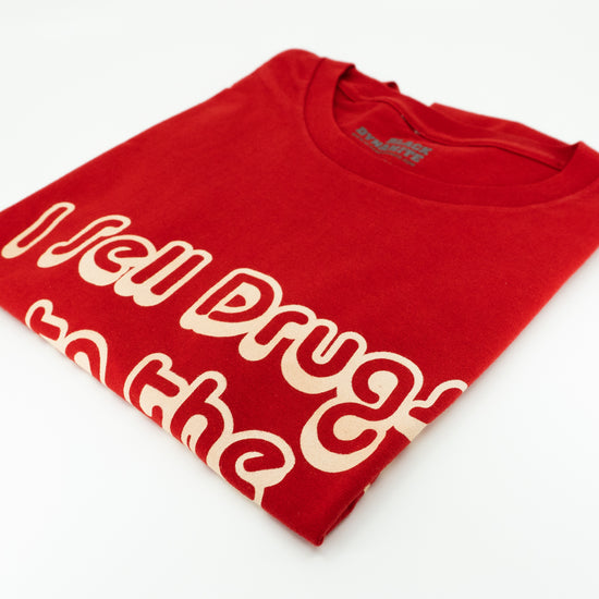 BLACK DYNAMITE! Womens "I Sell Drugs to the Community" Tee by Titmouse Detail View