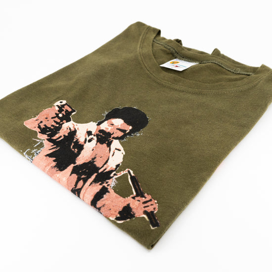 BLACK DYNAMITE! Green Graphic Tee by Titmouse Detail View