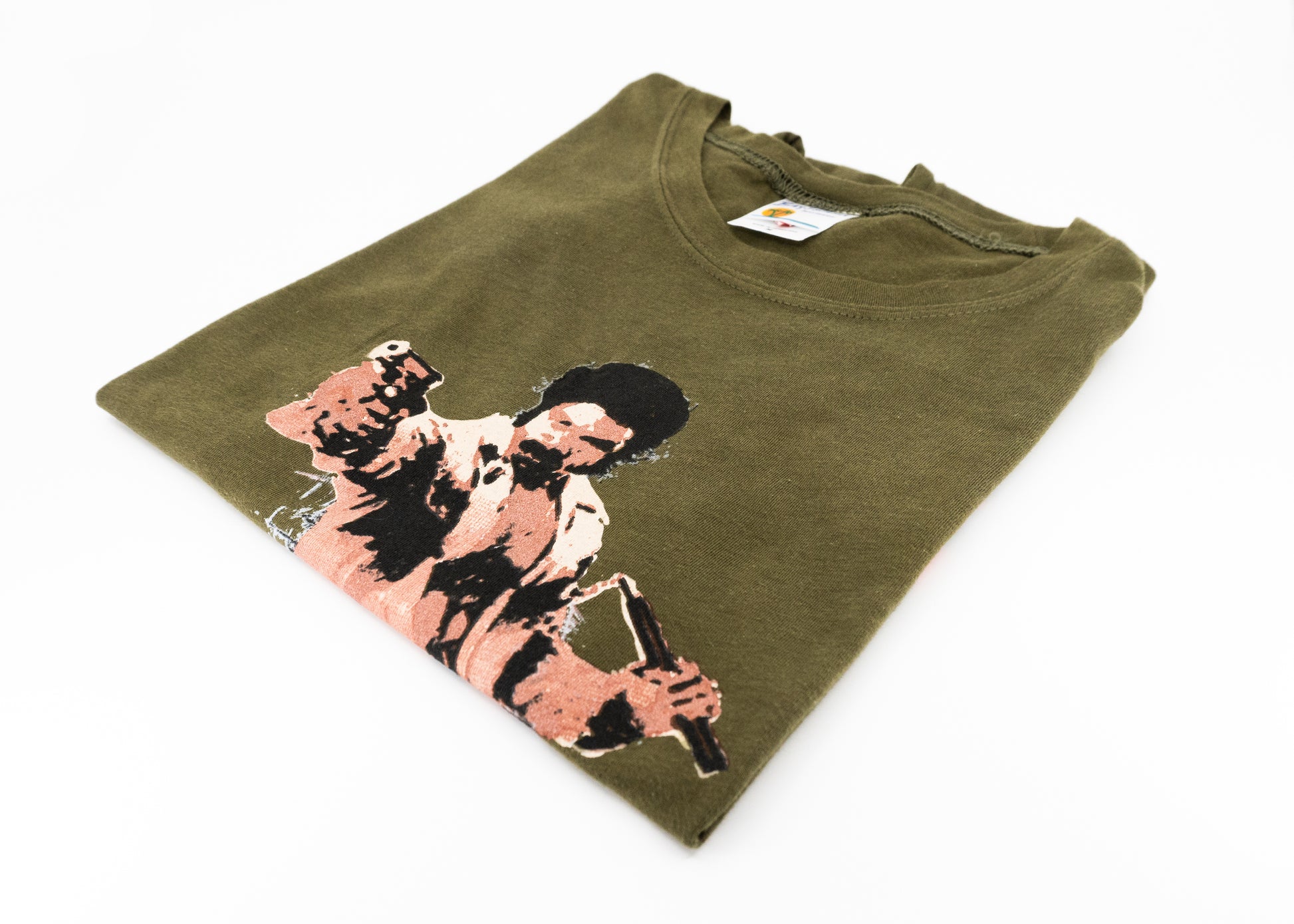 BLACK DYNAMITE! Green Graphic Tee by Titmouse Detail View