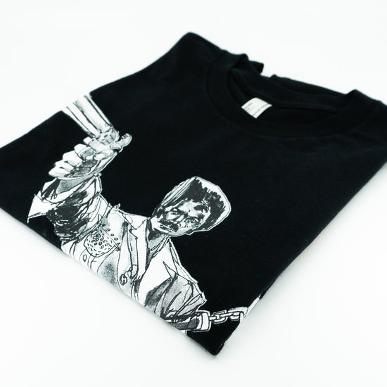 BLACK DYNAMITE! Mens Logo Tee - Black by Titmouse Detail View