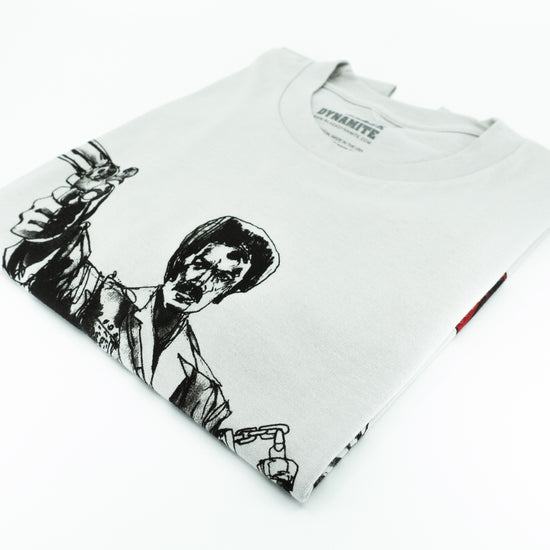 BLACK DYNAMITE! Mens Logo Tee - Grey by Titmouse Detail View