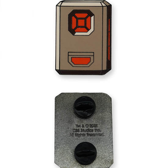 Star Trek: Lower Decks Enamel Pin - AGIMUS by Titmouse Front and Back View