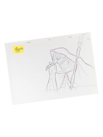 The Venture Bros. Animation Layout 100 w/ Certificate Signed by Jackson Publick and Doc Hammer