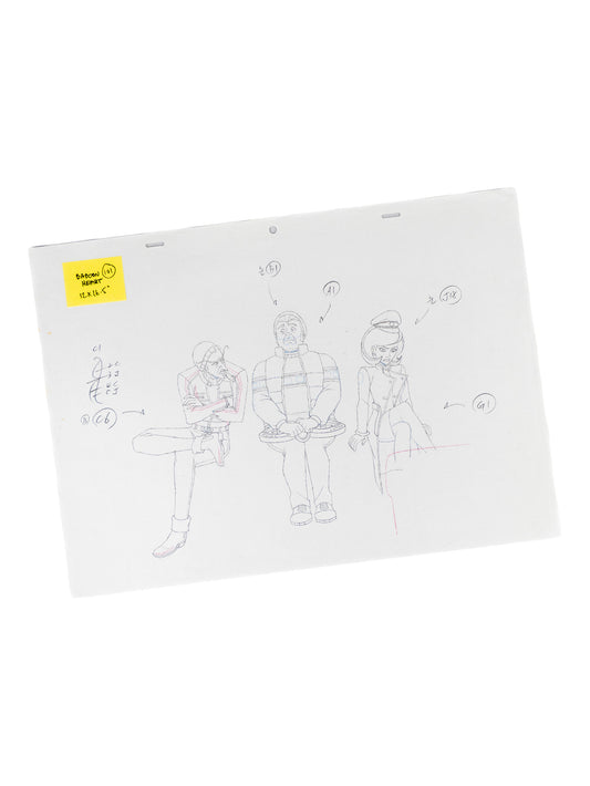 The Venture Bros. Animation Layout 101 w/ Certificate Signed by Jackson Publick and Doc Hammer