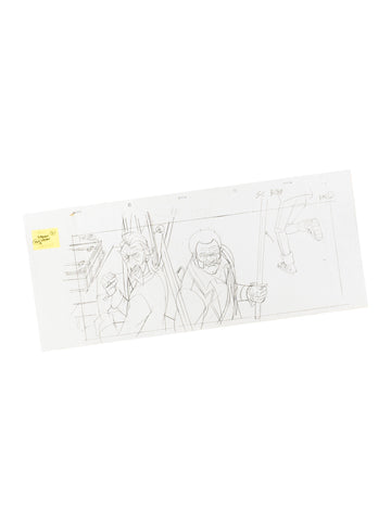 The Venture Bros. Animation Layout 069a w/ Certificate Signed by Jackson Publick and Doc Hammer