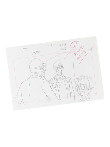 The Venture Bros. Animation Layout 069 w/ Certificate Signed by Jackson Publick and Doc Hammer