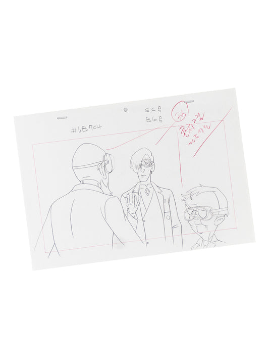 The Venture Bros. Animation Layout 069 w/ Certificate Signed by Jackson Publick and Doc Hammer
