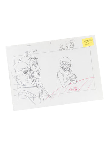 The Venture Bros. Animation Layout 072 w/ Certificate Signed by Jackson Publick and Doc Hammer