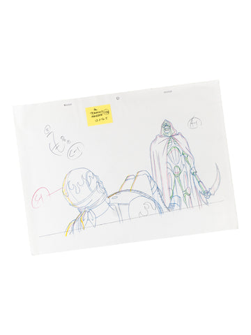 The Venture Bros. Animation Layout 074 w/ Certificate Signed by Jackson Publick and Doc Hammer