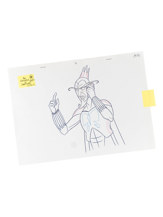 The Venture Bros. Animation Layout 075 w/ Certificate Signed by Jackson Publick and Doc Hammer