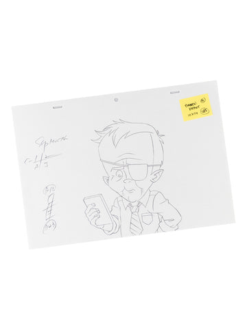 The Venture Bros. Animation Layout 085 w/ Certificate Signed by Jackson Publick and Doc Hammer
