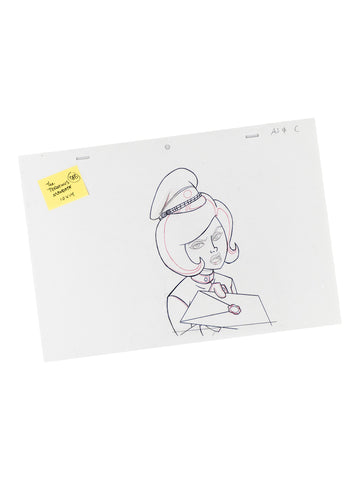 The Venture Bros. Animation Layout 086 w/ Certificate Signed by Jackson Publick and Doc Hammer