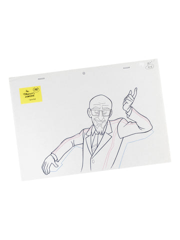 The Venture Bros. Animation Layout 088 w/ Certificate Signed by Jackson Publick and Doc Hammer