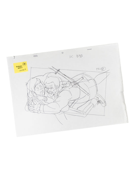 The Venture Bros. Animation Layout 089 w/ Certificate Signed by Jackson Publick and Doc Hammer