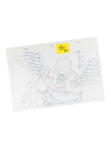 The Venture Bros. Animation Layout 093 w/ Certificate Signed by Jackson Publick and Doc Hammer