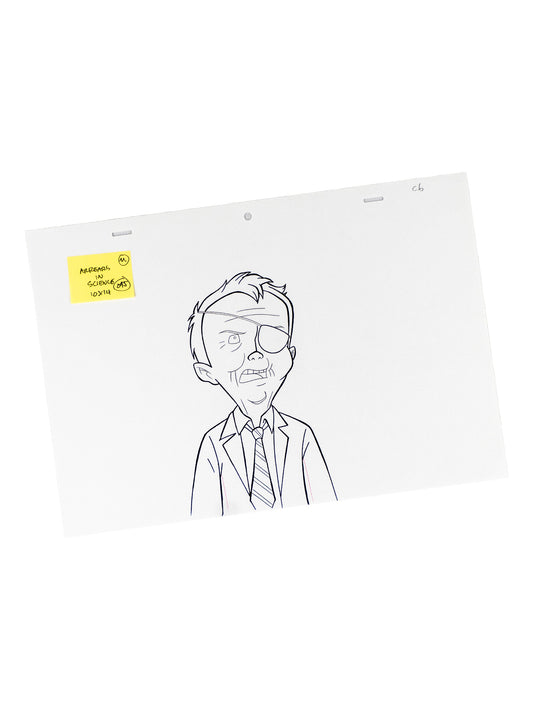 The Venture Bros. Animation Layout 095 w/ Certificate Signed by Jackson Publick and Doc Hammer