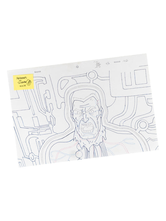 The Venture Bros. Animation Layout 099 w/ Certificate Signed by Jackson Publick and Doc Hammer