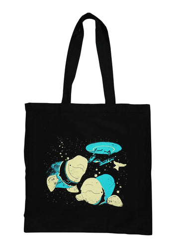Star Trek Lower Decks First, First Contact Tote Bag by Titmouse Front View