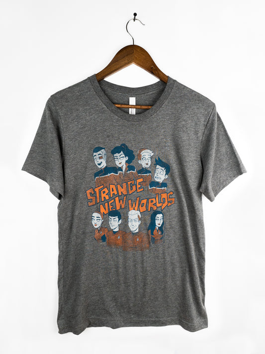 LD x Strange New Worlds: Those Old Scientists - Crossover Tee by Titmouse Front View
