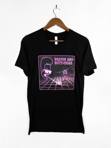 Official Beavis and Butt-Head Virtual Reali-TEE T-shirt by Titmouse Front view