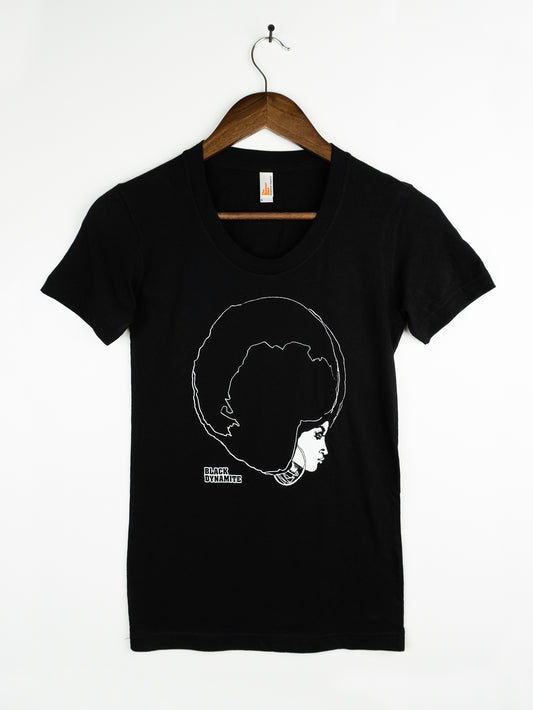 BLACK DYNAMITE! Womens "Afro Girl" Tee by Titmouse Front View