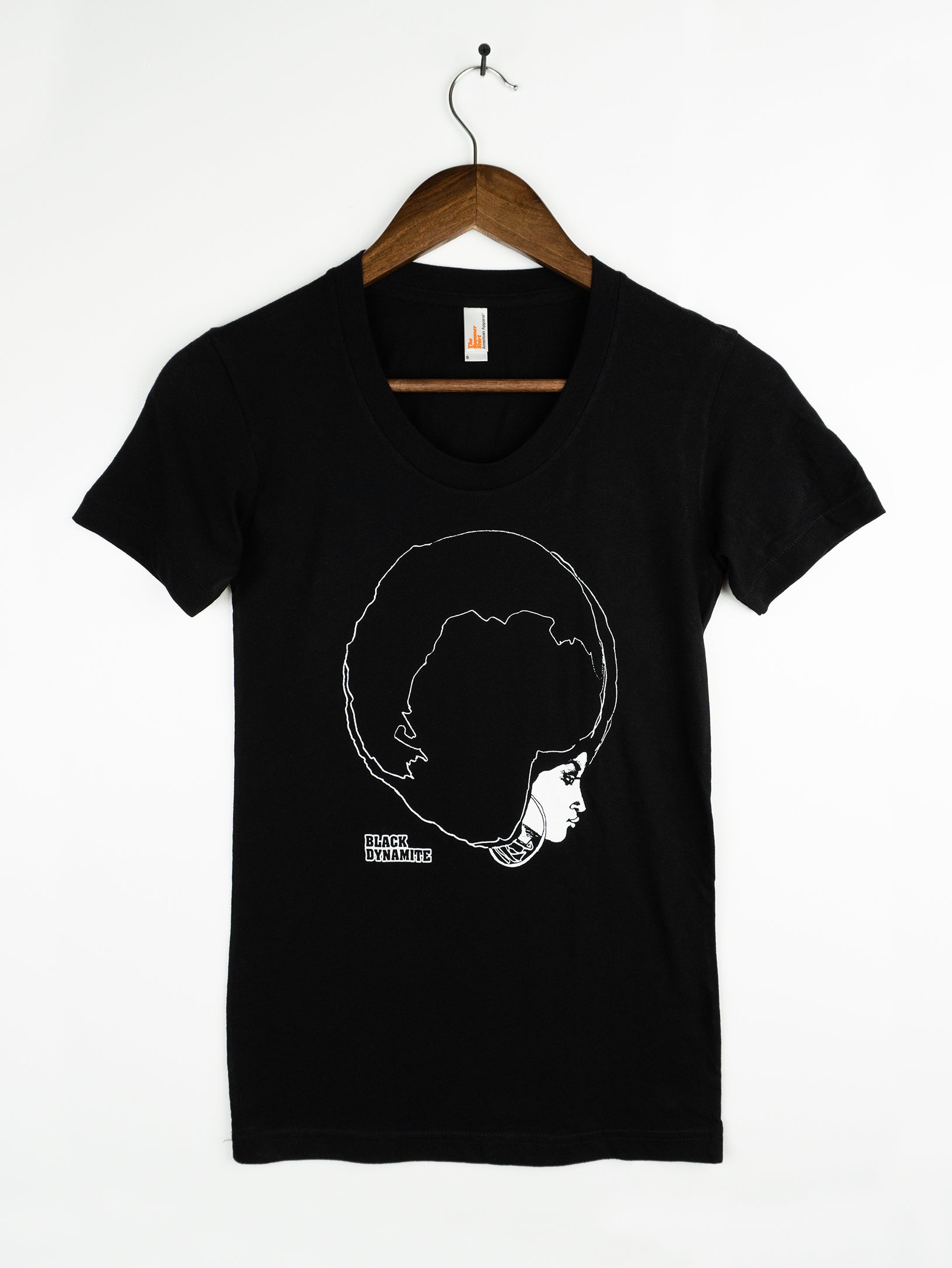 BLACK DYNAMITE! Womens "Afro Girl" Tee by Titmouse Front View