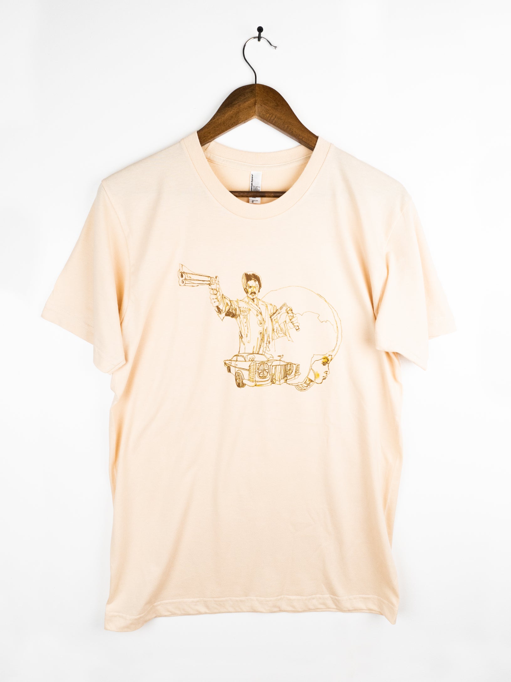 BLACK DYNAMITE! David Choe "Sketchy" Tee by Titmouse Front View