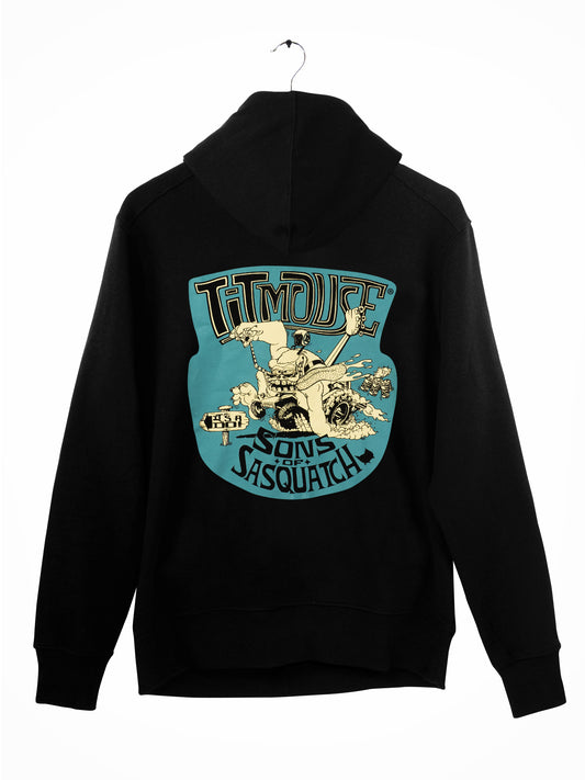 Titmouse Bigfoot Hoodie - Green by Titmouse Front View