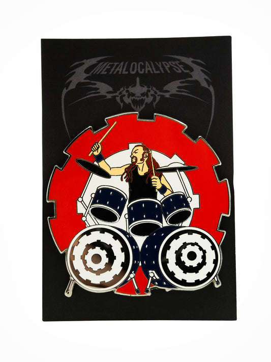 Dethklok Pickles the Drummer Enamel Pin