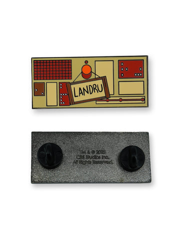 Star Trek: Lower Decks Enamel Pin - Landru by Titmouse Front and Back View