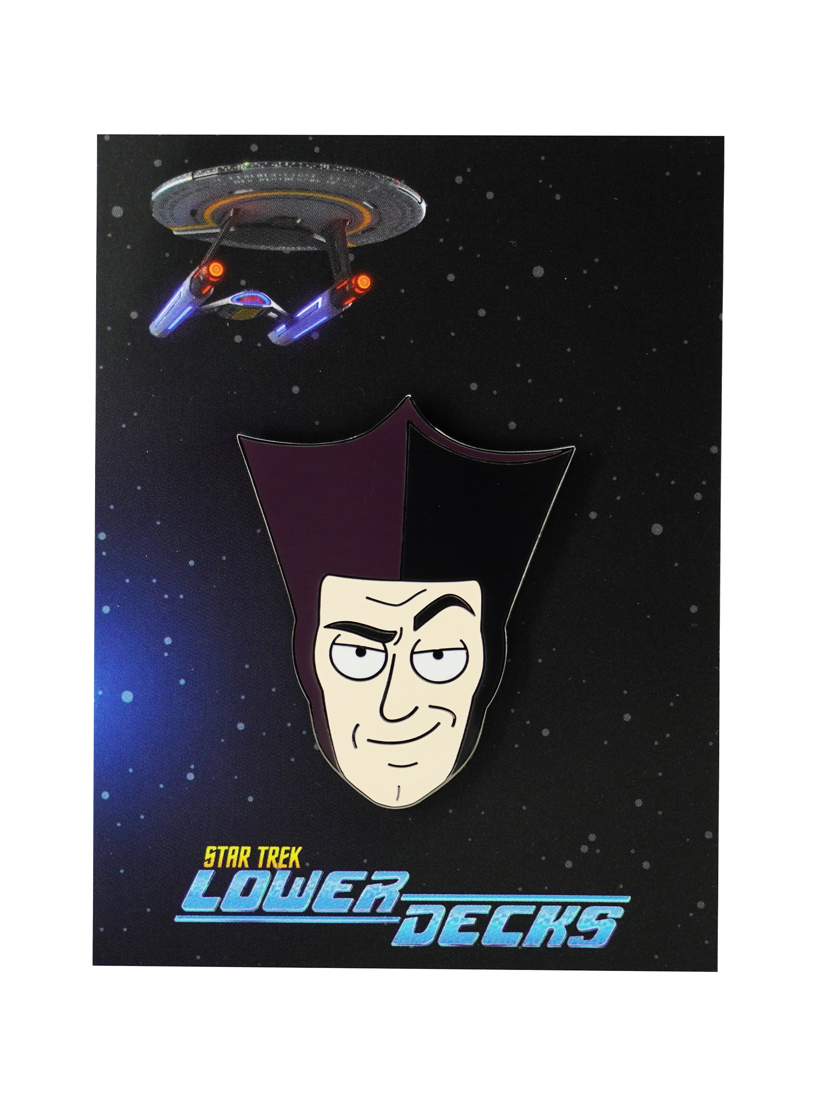 Star Trek: Lower Decks Enamel Pin - Q by Titmouse Detail View