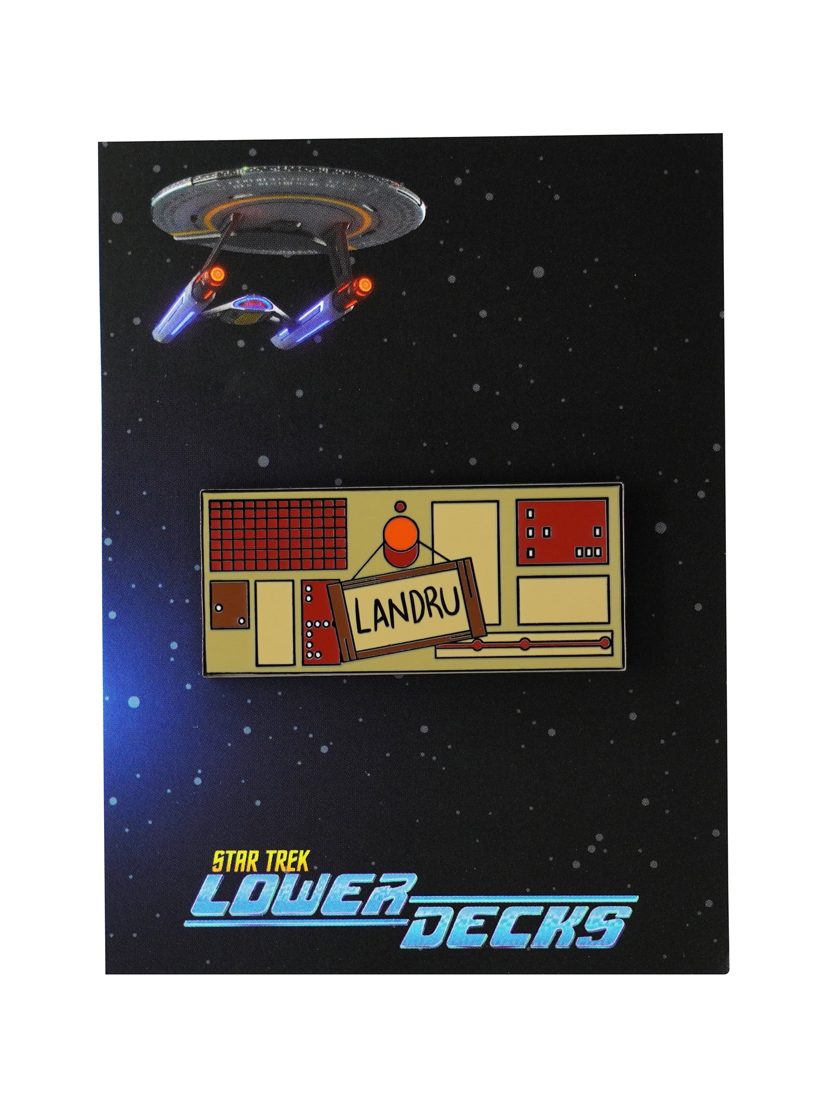 Star Trek: Lower Decks Enamel Pin - Landru by Titmouse Detail View