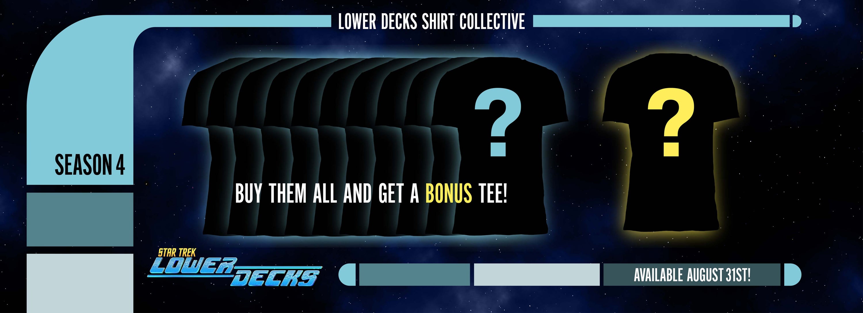 Star Trek Lower Decks Season 4 T-shirt Collective