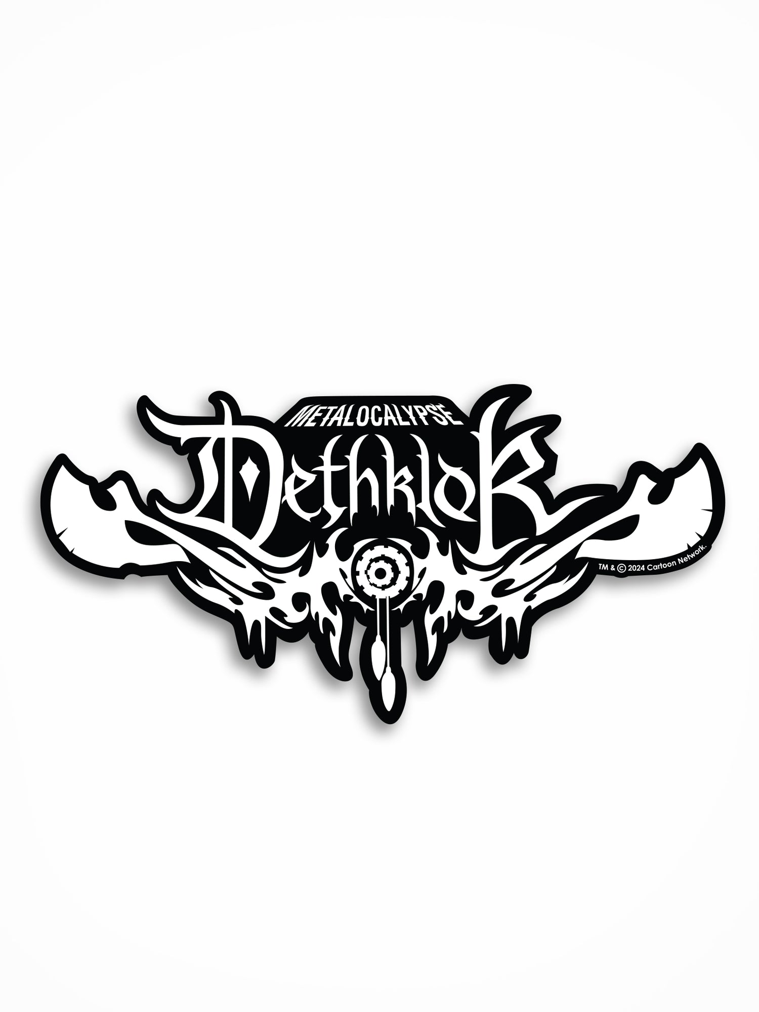 Metalocalypse Die-cut Sticker - Dethklok Logo – Titmouse Stuff