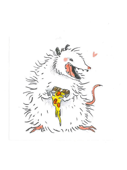 CA Fire Relief Titmouse Charity Auction - PIZZA IS FRIEND by RACHEL ASHLEY