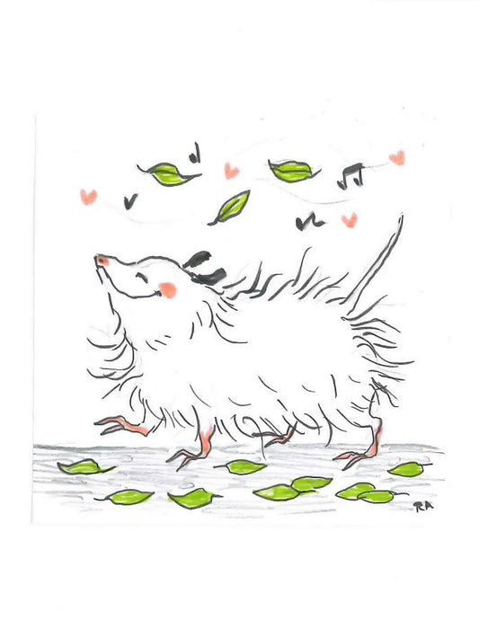 CA Fire Relief Titmouse Charity Auction - NOTHING IS IM-POSSUM-BLE by RACHEL ASHLEY