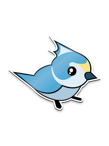 Titmouse Die-cut Sticker - Mr Chirp Logo
