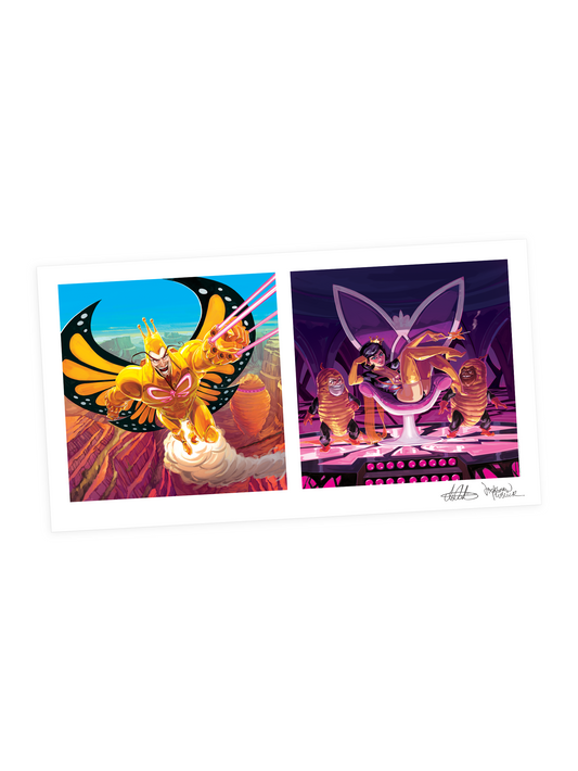 [Limited Edition] “Monarch and Dr. Mrs. The Monarch" Diptych - Signed Fine Art Print