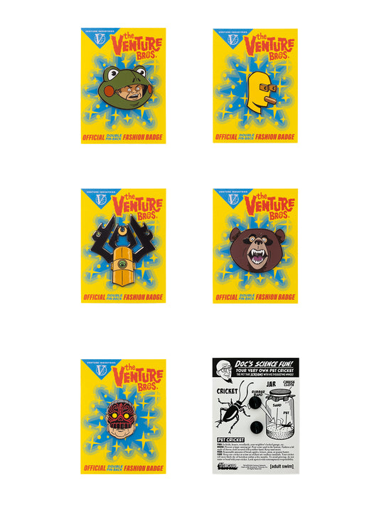 The Venture Bros. Enamel Pin ANTAGONISTS SET #2