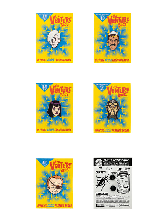The Venture Bros. Enamel Pin PROTAGONISTS SET #2
