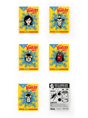 The Venture Bros. Enamel Pin ANTAGONISTS SET