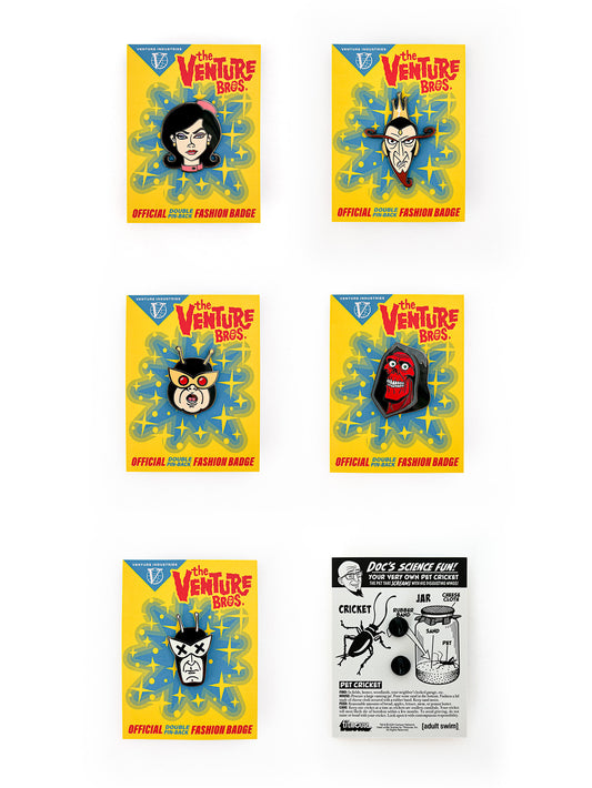 The Venture Bros. Enamel Pin ANTAGONISTS SET