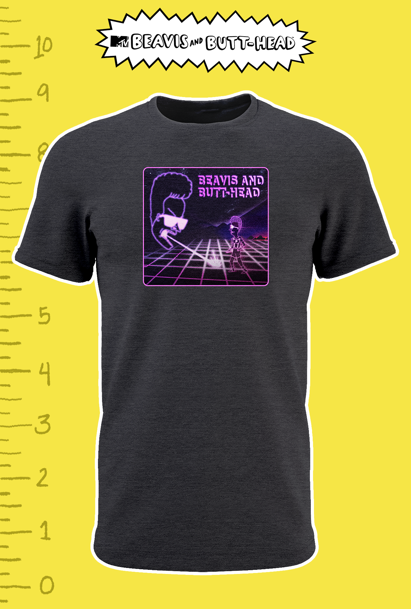 Official Beavis and Butt-Head Virtual Reali-TEE T-shirt by Titmouse Social Media view