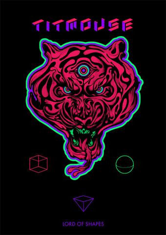 LIMITED EDITION! GLOWING BLACKLIGHT Lord of Shapes Poster